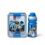 LEGO® City sada na svačinu (fľaša a box) - modrá
