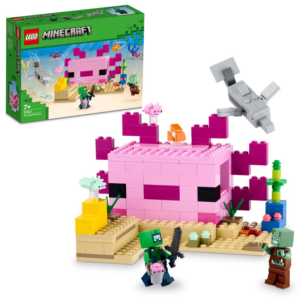 Bloques para armar Lego Minecraft 21245 553 piezas en caja