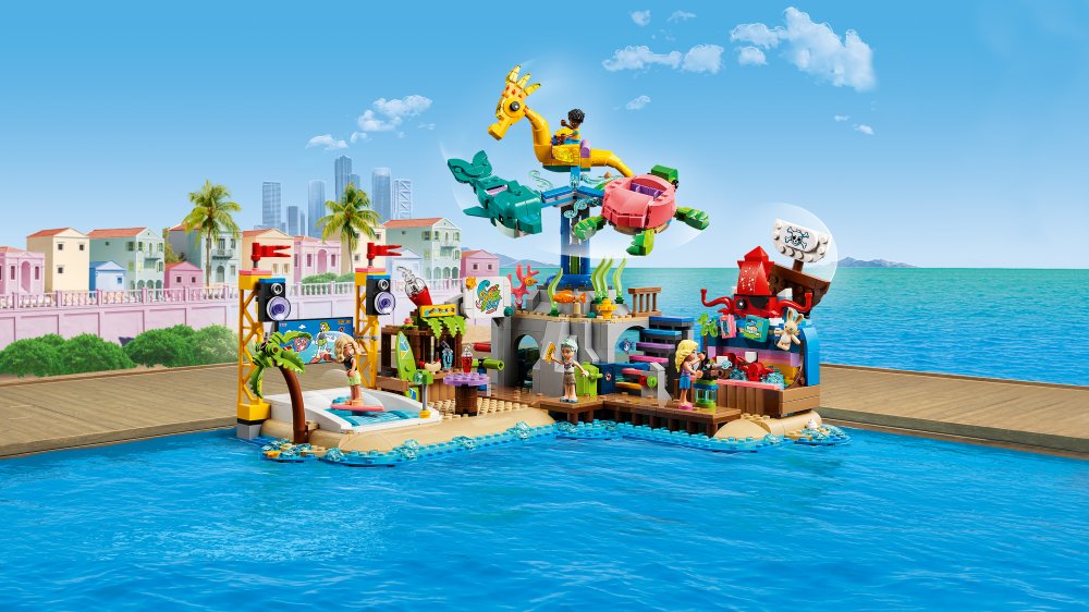 LEGO Friends 41737 Le Parc d'Attractions a la Plage, Jouet de Construc