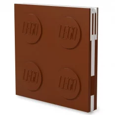 LEGO® Locking Notebook & Gel Pen - brown