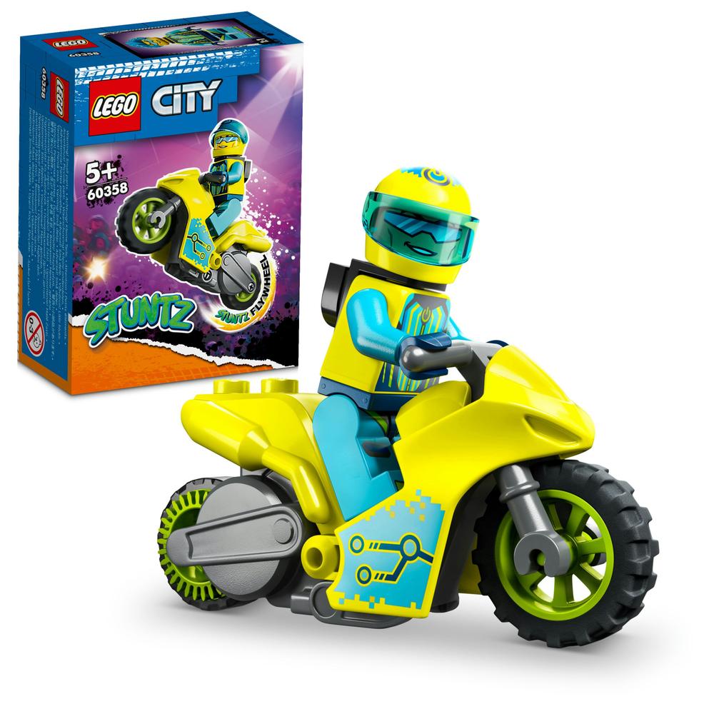 Lego 60311 city stuntz la moto de cascade de feu a rétrofriction