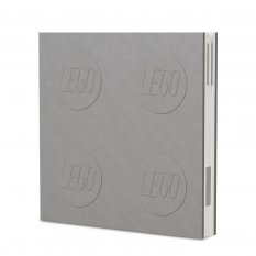 LEGO® Caderno com caneta de gel e clip - cinzento