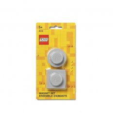 LEGO® magnety, sada 2 ks - sivý