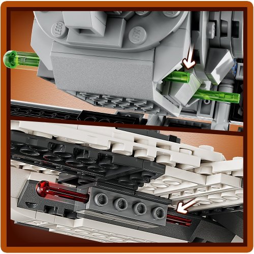 LEGO® Star Wars™ 75348 Mandaloriánska stíhačka triedy Fang proti TIE Interceptoru