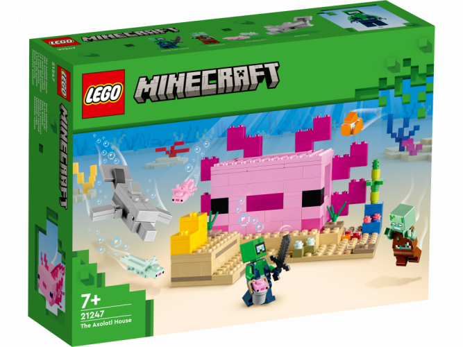 LEGO® Minecraft® 21247 Das Axolotl-Haus