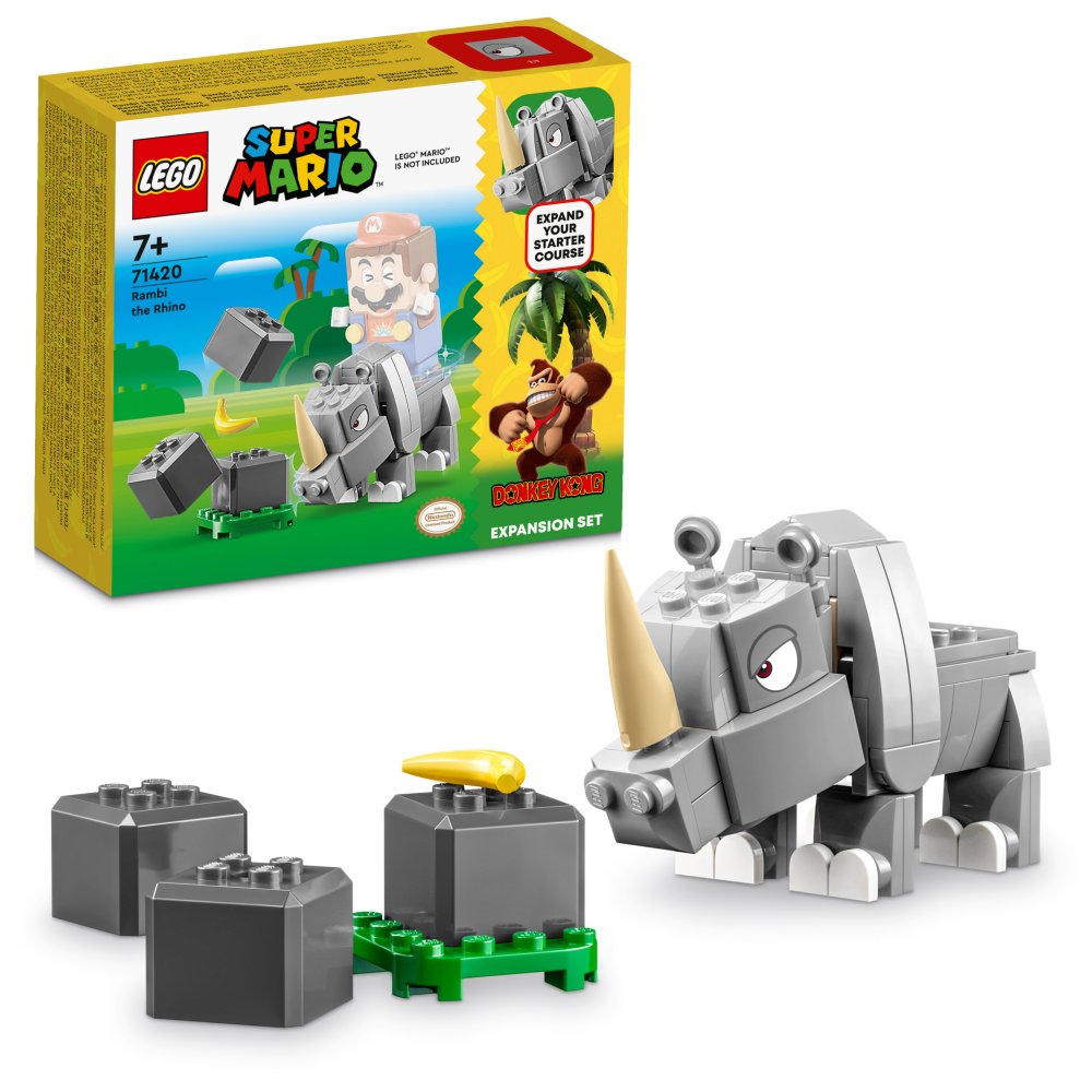 LEGO® Super Mario™ 71420 Set de Expansión: Rambi, el rinoceronte