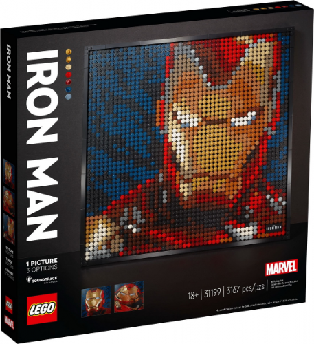 LEGO® Art 31199 Iron Man de Marvel Studios