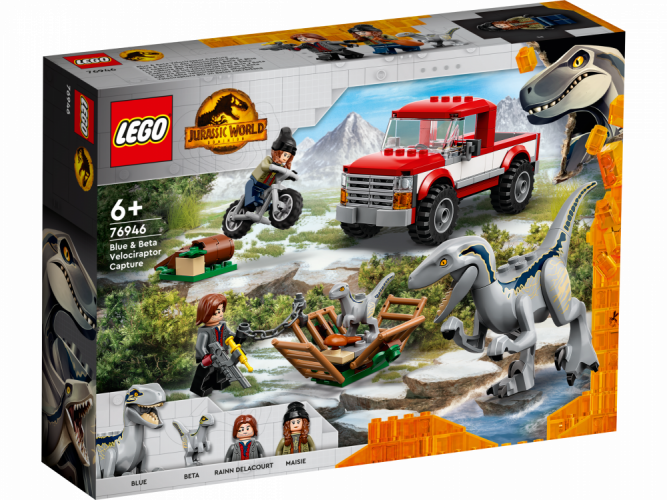 LEGO® Jurassic World™ 76946 La capture des Vélociraptors Beta et Blue