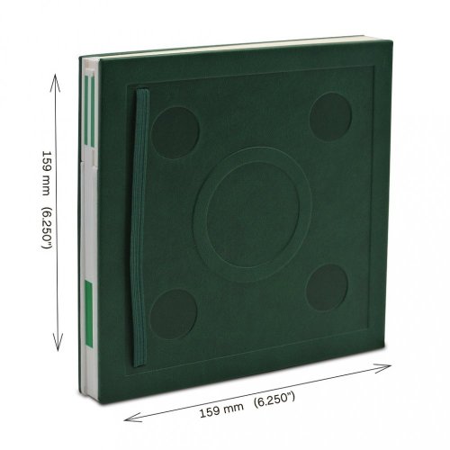 LEGO® Caderno com caneta de gel e clip - verde