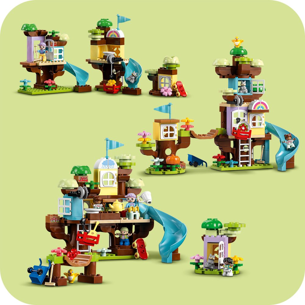 LEGO DUPLO 10993 Casa sull'Albero 3 in 1, Giochi per Bambini 3+
