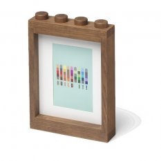 LEGO® cadre photo en bois (chêne - teinté foncé)