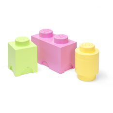 LEGO® Boîtes de rangement Multi-Pack 3 pcs - pastel