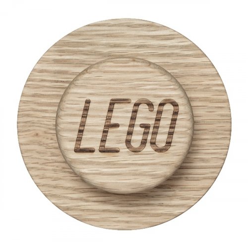 LEGO® fából készült falikar, 3 db (tölgyfa - szappanos)