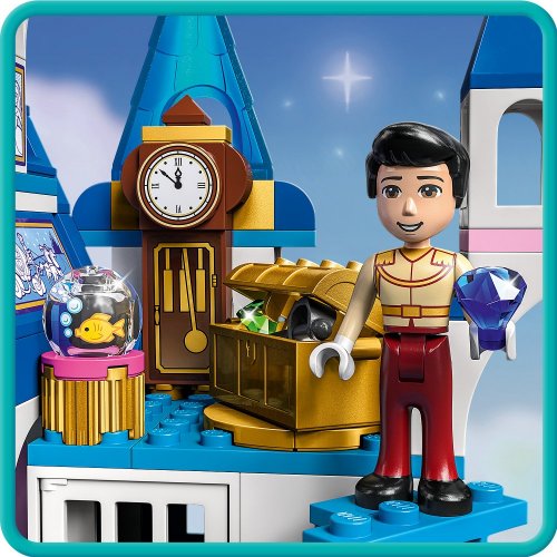 LEGO® Disney™ 43206 Hamupipőke és Szőke herceg kastélya