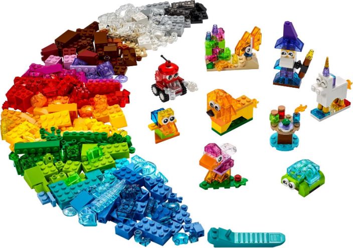 LEGO® Classic 11013 Kreatywne przezroczyste klocki
