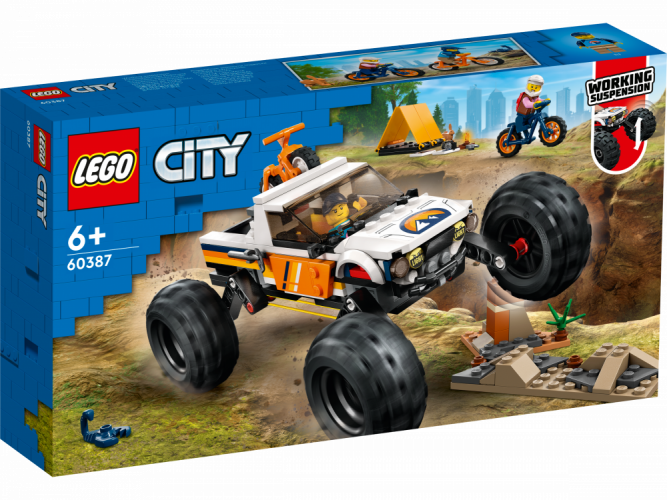 LEGO® City 60387 Dobrodružstvá s terénnym autom 4 x 4