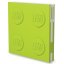 LEGO® Notizbuch mit Gelstift als Clip - hellgrün