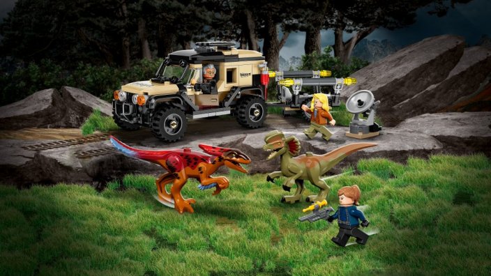 LEGO® Jurassic World™ 76951 Pyroraptor és Dilophosaurus szállítás