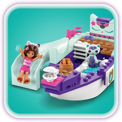 LEGO® Gabby et la maison magique 10786 Le bateau et le spa de Gabby et Marine