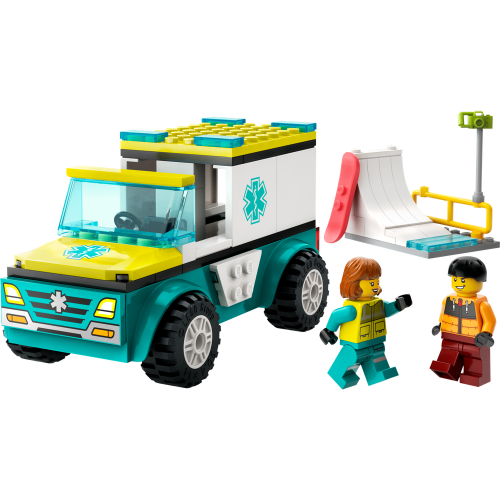 LEGO® City 60403 L’ambulance de secours et le snowboardeur