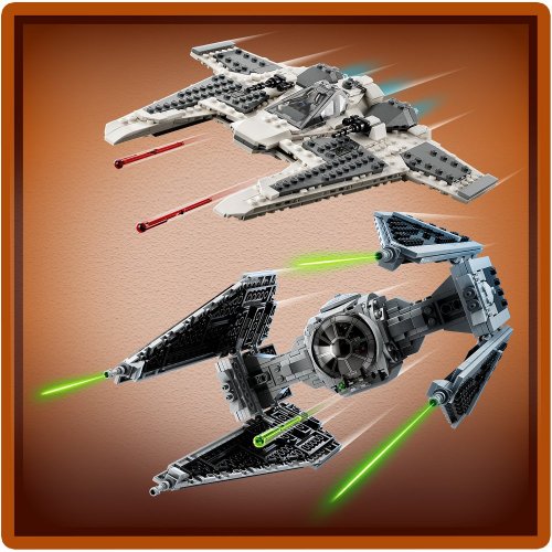 LEGO® Star Wars™ 75348 Le chasseur Fang Mandalorien contre le TIE Interceptor™