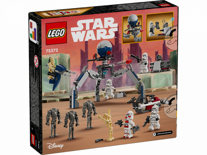 LEGO® Star Wars™ 75372 Zestaw bitewny z żołnierzem armii klonów™ i droidem bojowym™