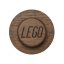 LEGO® Wandaufhänger aus Holz, 3 Stück (Eiche - dunkel gebeizt)