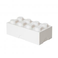 LEGO® box na svačinu 100 x 200 x 75 mm - bílá