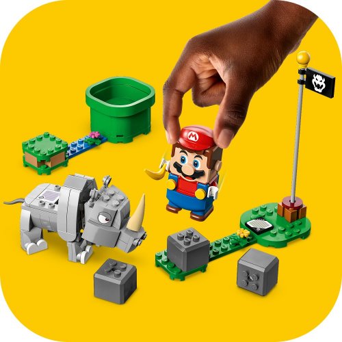 LEGO® Super Mario™ 71420 Uitbreidingsset: Rambi de neushoorn