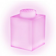 LEGO® Classic Silikónová kocka nočné svetlo - ružová