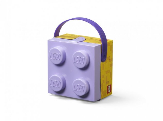LEGO® box s rukoväťou - fialová