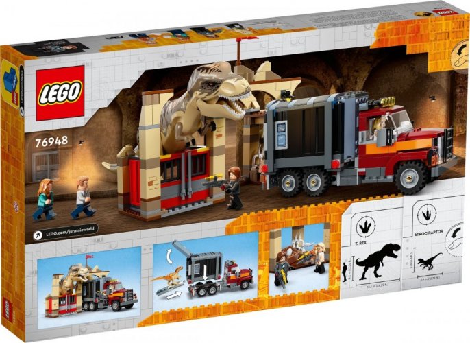 LEGO® Jurassic World™ 76948 La fuga del T. rex e dell’Atrociraptor