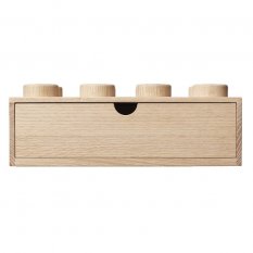 LEGO® mesa de madeira caixa 8 com gaveta (carvalho - tratado com sabão)