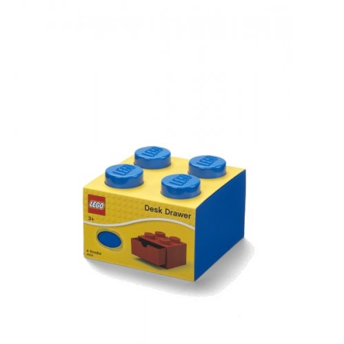 LEGO® Tischbox 4 mit Schublade - blau
