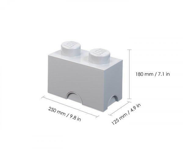 LEGO® Caixa de arrumação 2 - cinzento
