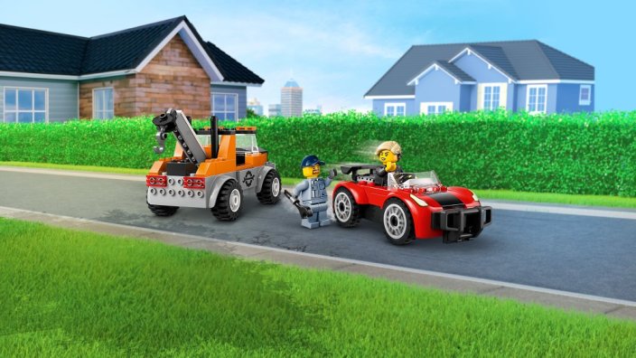 LEGO® City 60435 Sleepwagen en sportautoreparatie