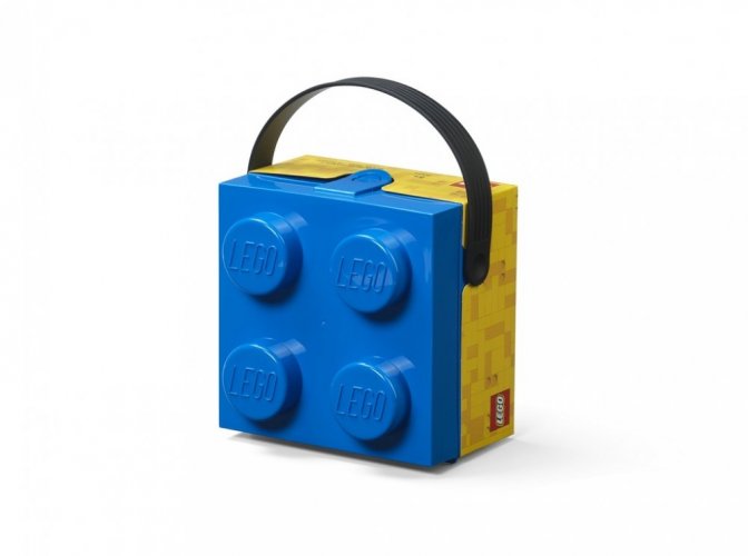 LEGO® doos met handvat - blauw