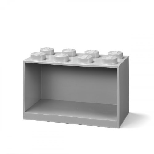 LEGO® Brick 8 závesná polica - šedá